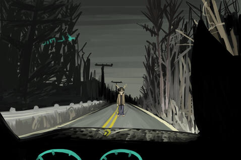 Deer in the Headlights